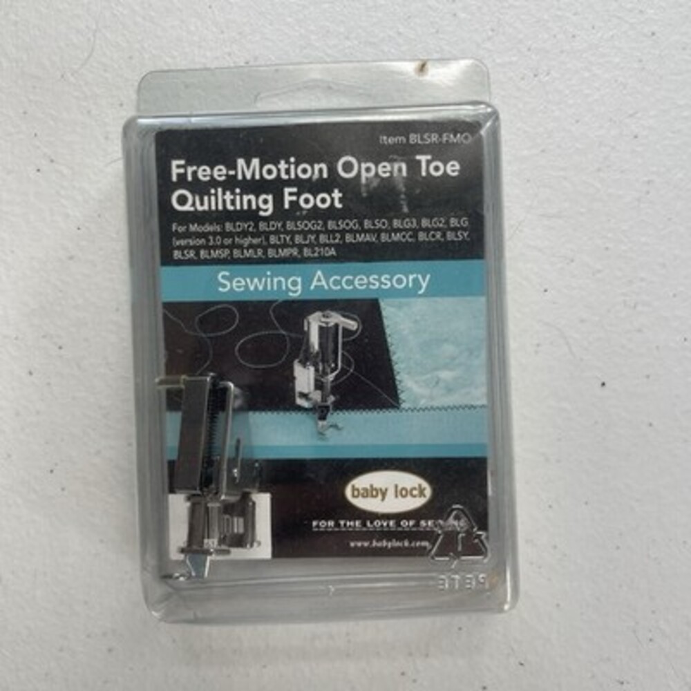 BABY LOCK QUILTING FEET FREE-MOTION OPEN TOE QUILTING FOOT- BLSR-FMO